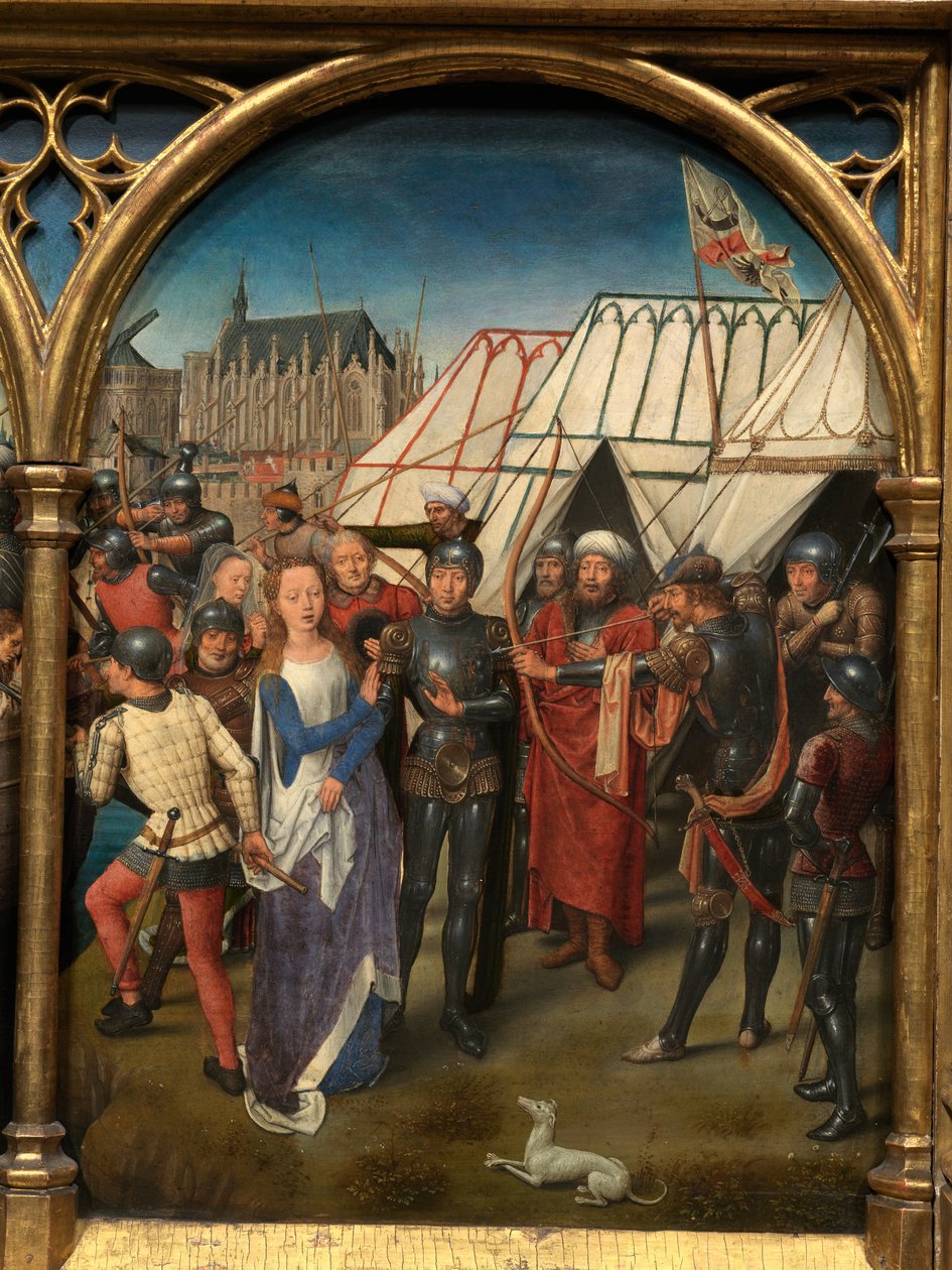Fragment relikwiarza św. Urszuli autorstwa Hans Memling