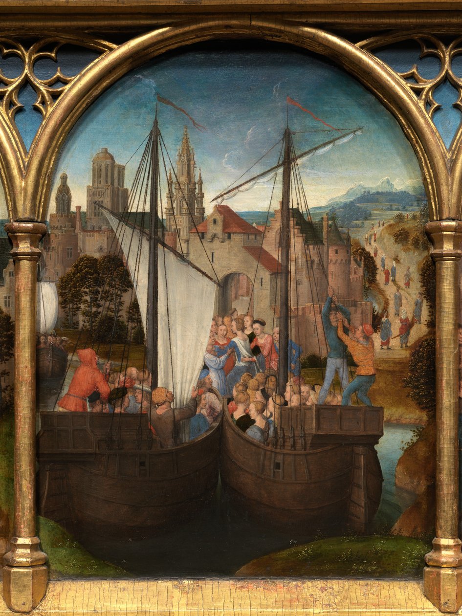 Fragment relikwiarza św. Urszuli autorstwa Hans Memling