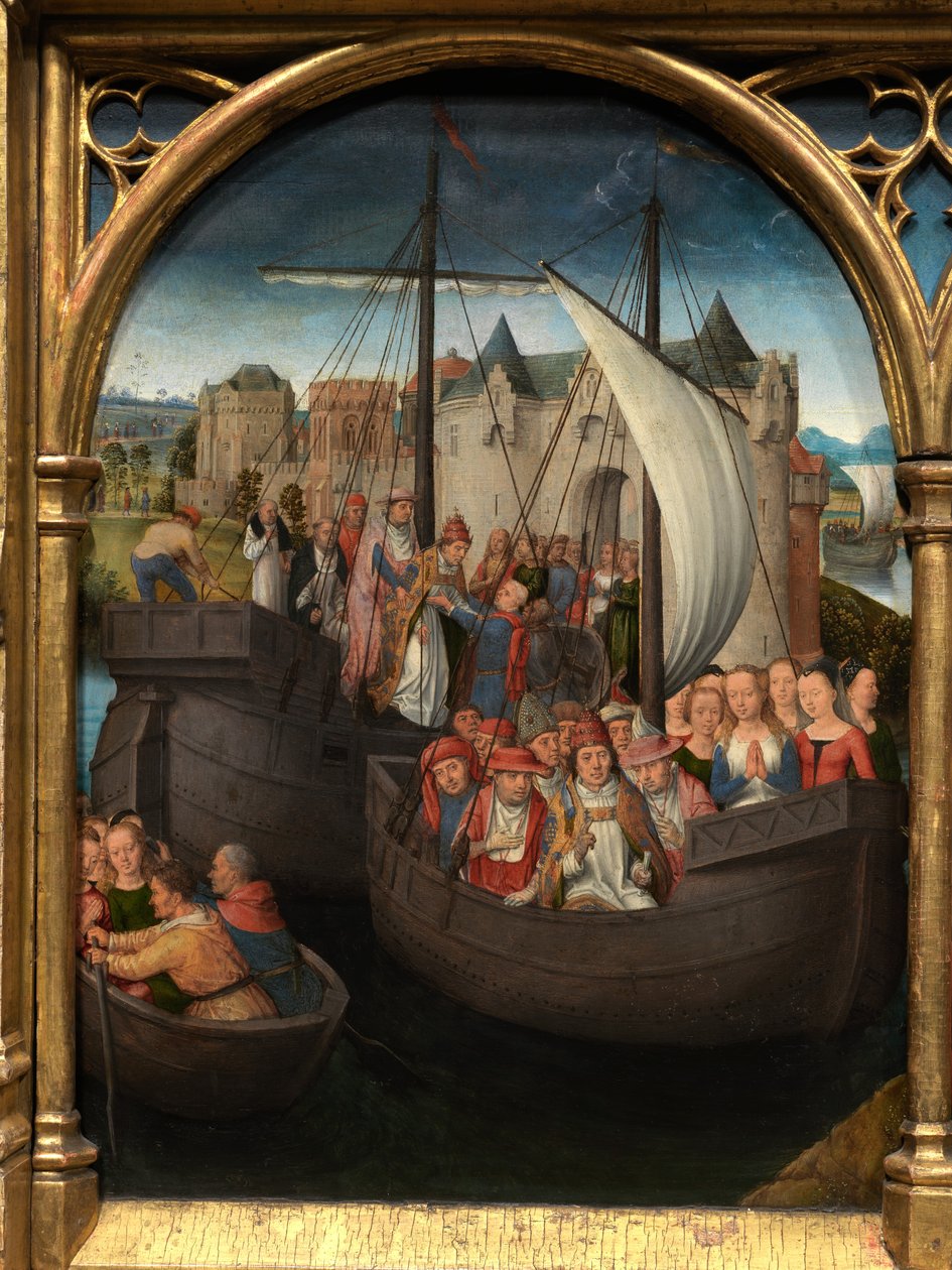 Fragment relikwiarza św. Urszuli autorstwa Hans Memling