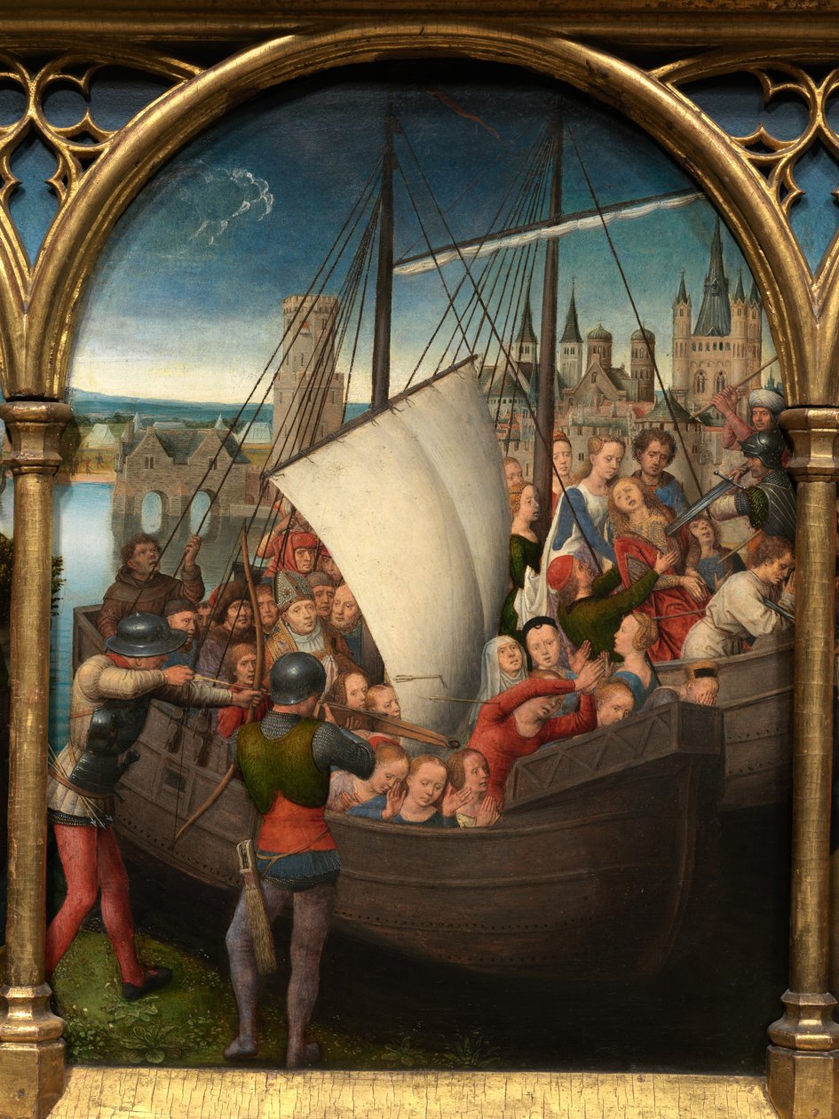 Fragment relikwiarza św. Urszuli autorstwa Hans Memling