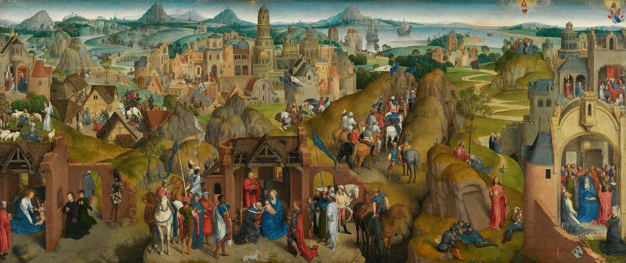 Siedem radości Maryi autorstwa Hans Memling