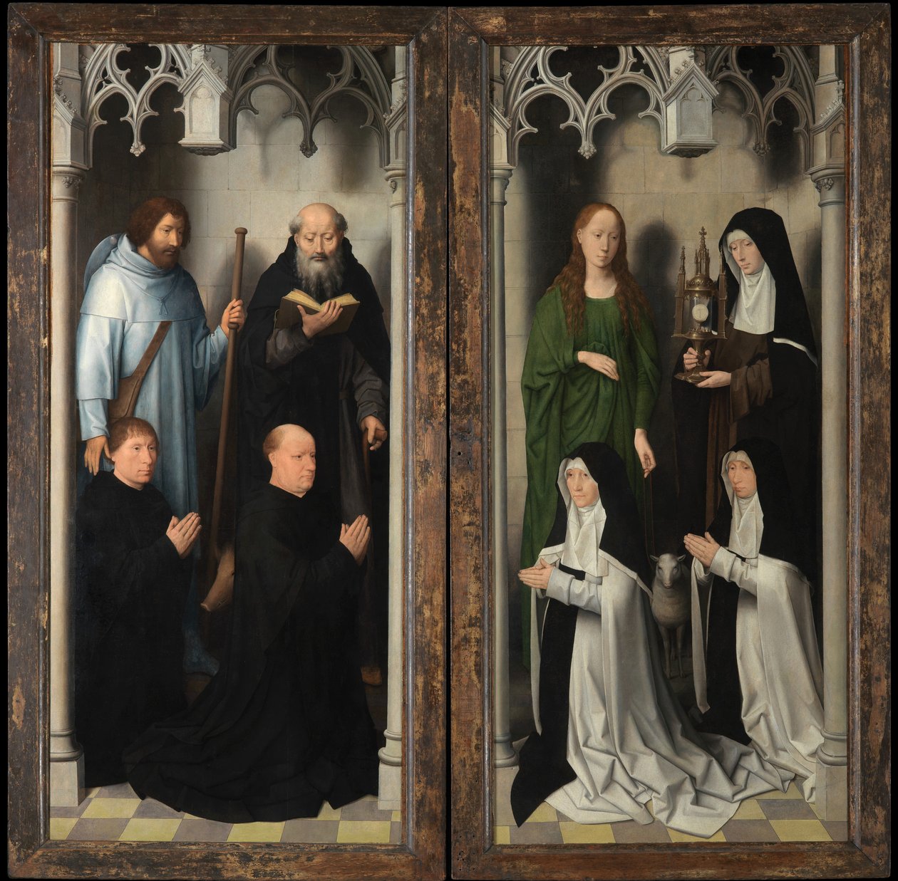 Zewnętrzna część tryptyku św. Jana Chrzciciela i św. Jana Ewangelisty autorstwa Hans Memling