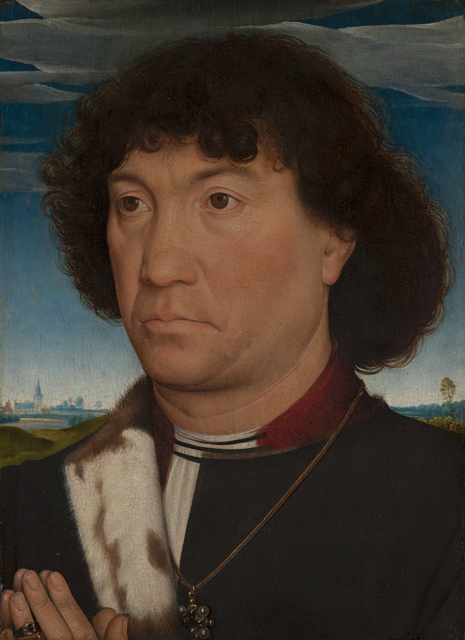 Portret mężczyzny z rodziny Lespinette, ok. 1485-90 autorstwa Hans Memling