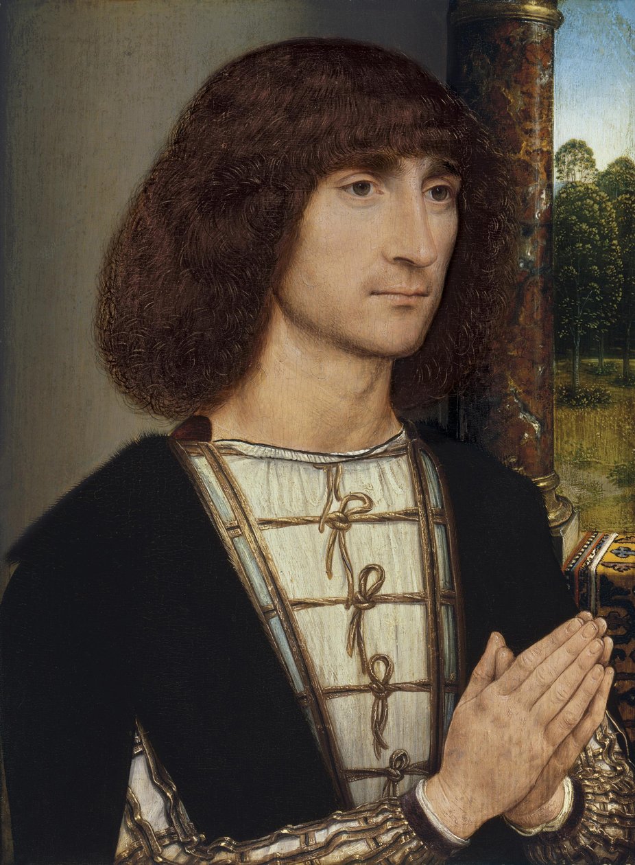Portret modlącego się młodzieńca, ok. 1485 autorstwa Hans Memling