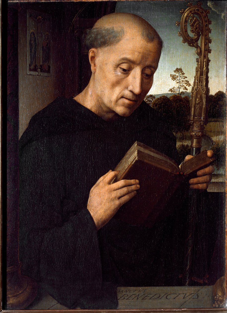 Reprezentacja św. Benedykta z Nursie autorstwa Hans Memling