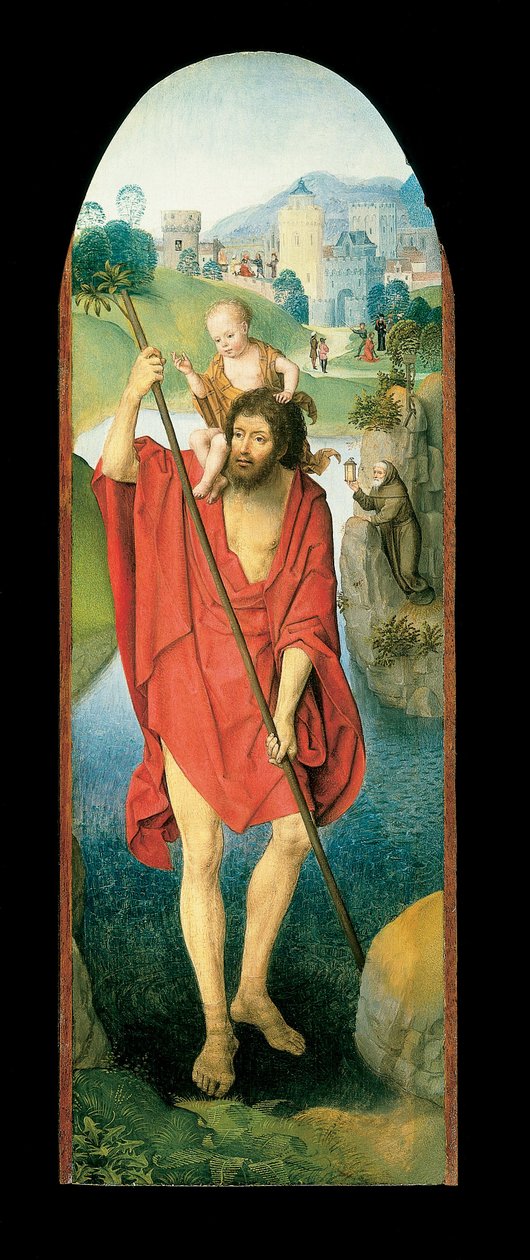 Święty Krzysztof autorstwa Hans Memling