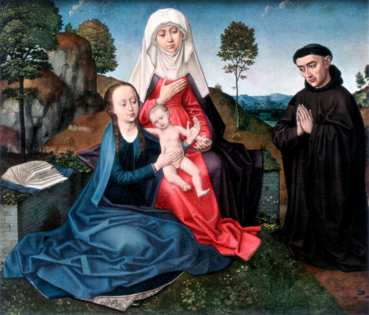 Św. Anna, Dziewica z Dzieciątkiem i Dawczynią, 1927 autorstwa Hans Memling