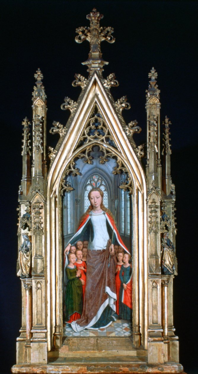 Sanktuarium św Urszuli, św Urszuli i Najświętszych Dziewic, 1489 autorstwa Hans Memling