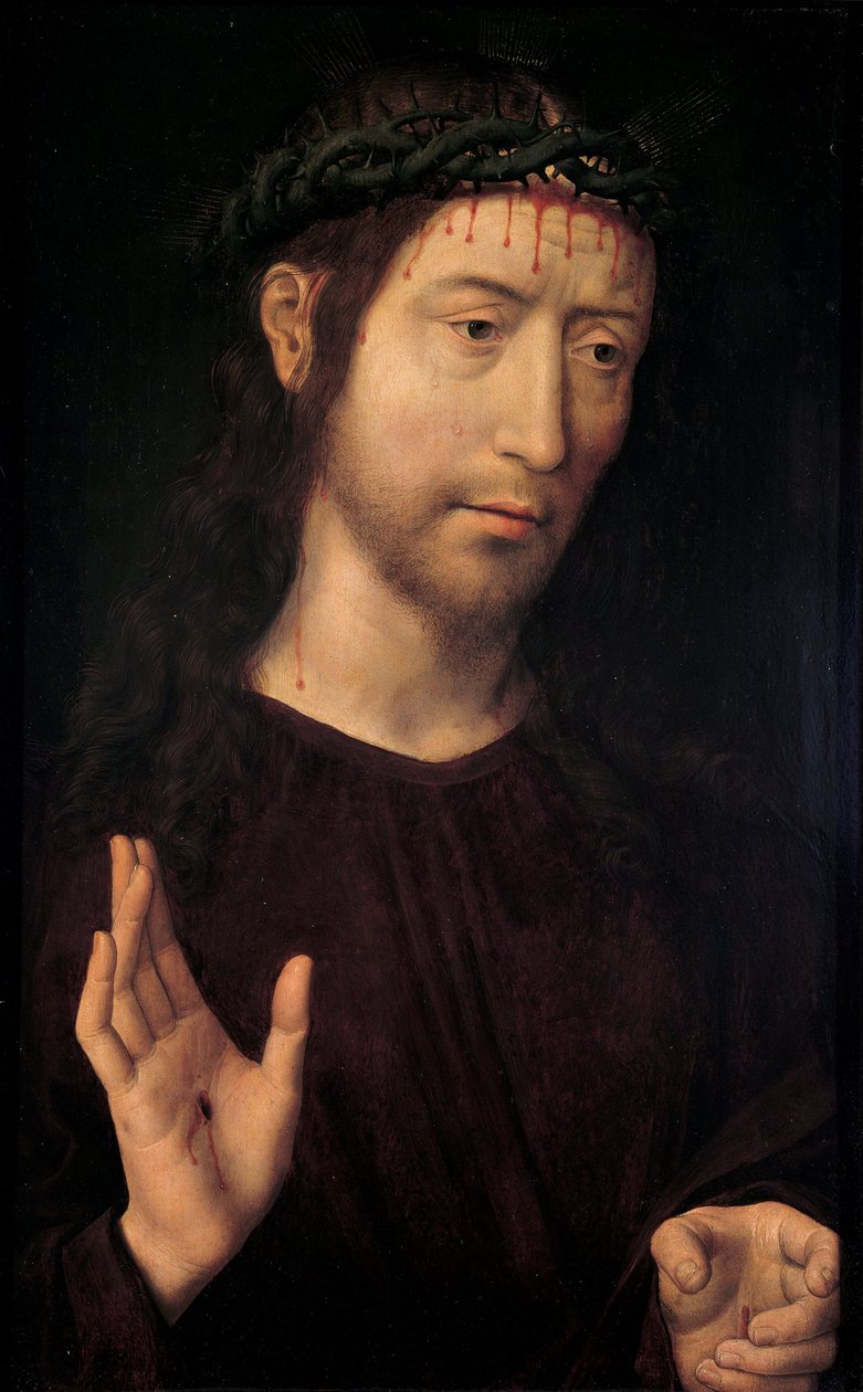 Błogosławieństwo Człowieka Boleści autorstwa Hans Memling