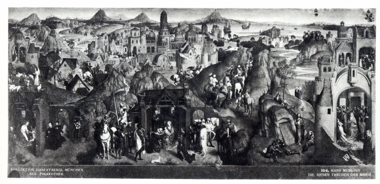 Siedem radości Dziewicy, 1480 autorstwa Hans Memling