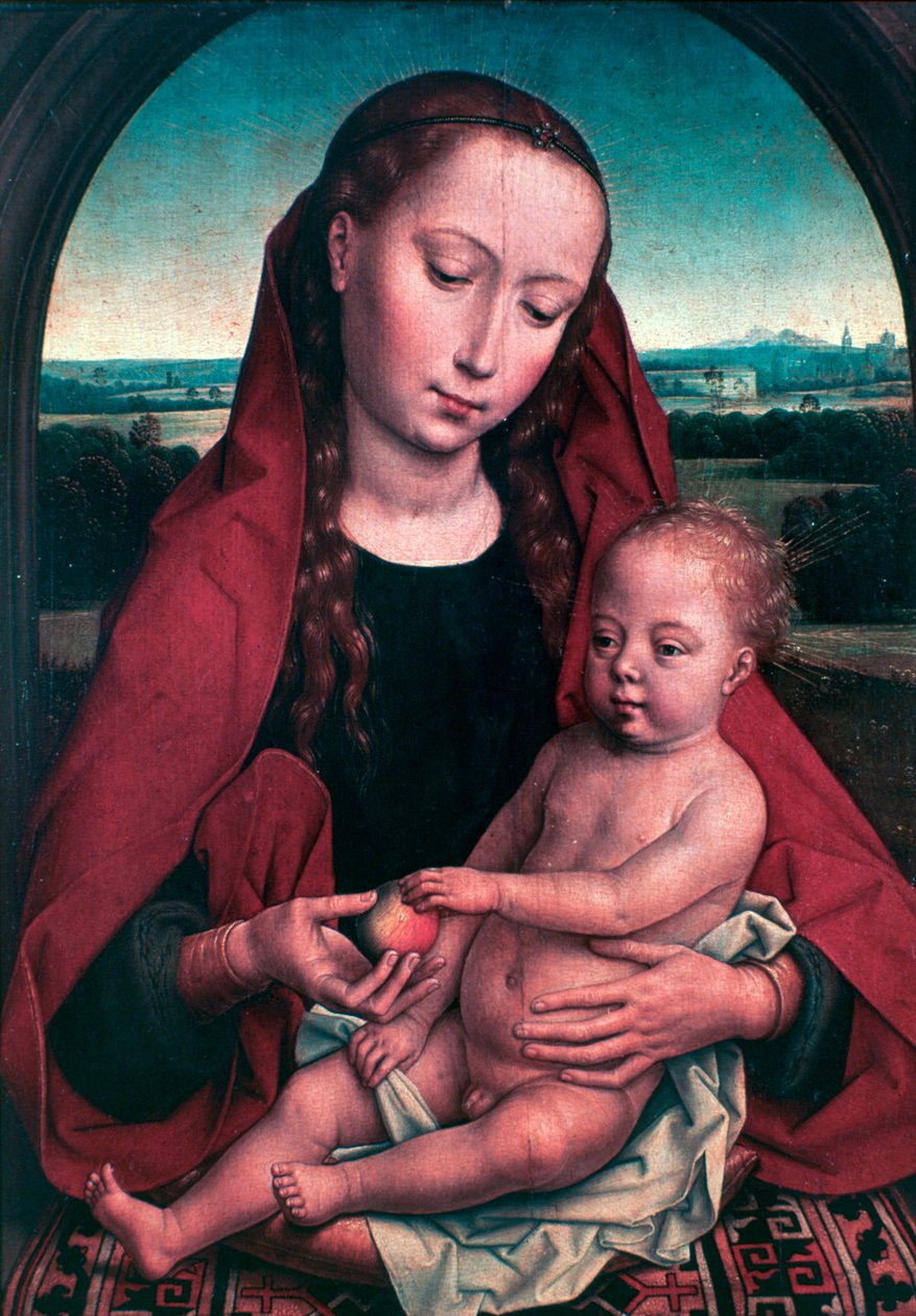 Dziewica z Dzieciątkiem, c1453-1494 autorstwa Hans Memling