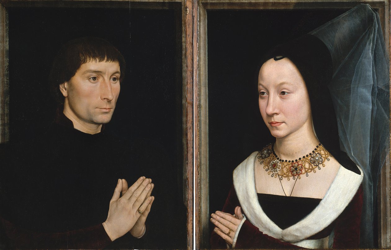 Tommaso di Folco Portinari 1428-1501, Maria Portinari ..., ca. 1470. autorstwa Hans Memling