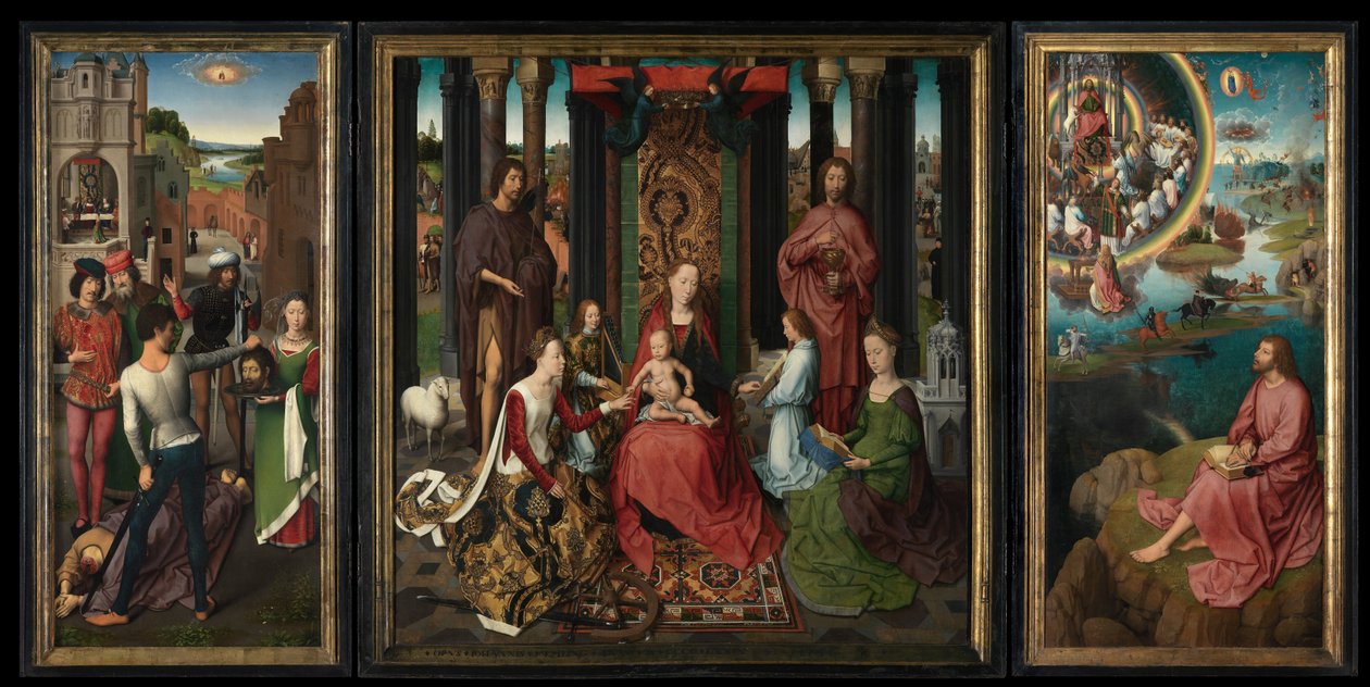 Tryptyk św. Jana Chrzciciela i św. Jana Ewangelisty autorstwa Hans Memling