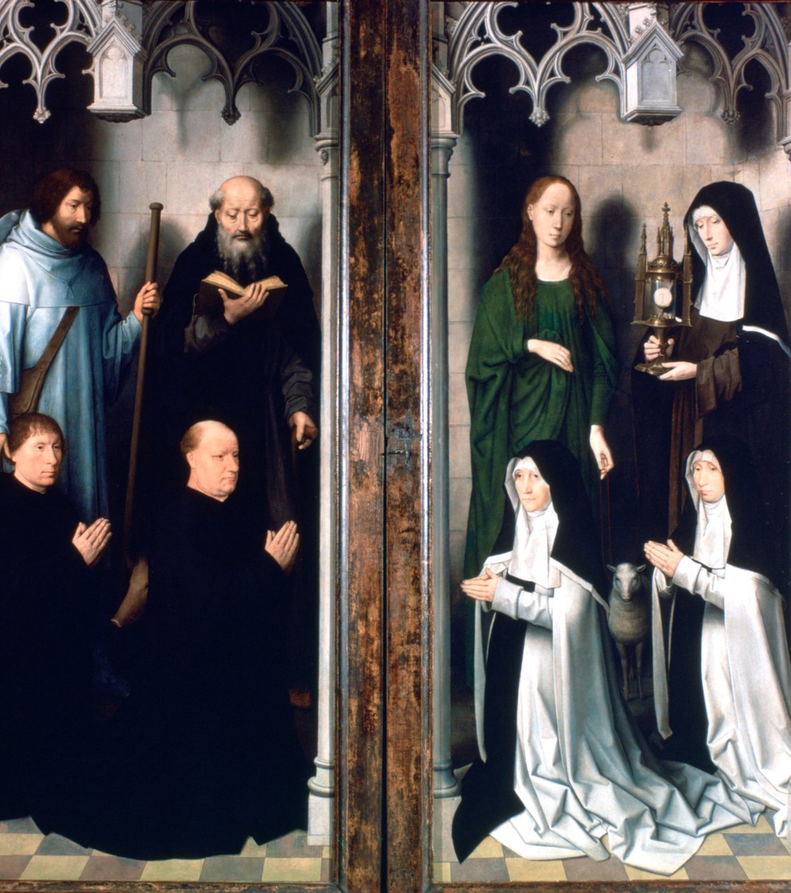 Tryptyk św. Jana Chrzciciela i św. Jana Ewangelisty, 1479 autorstwa Hans Memling