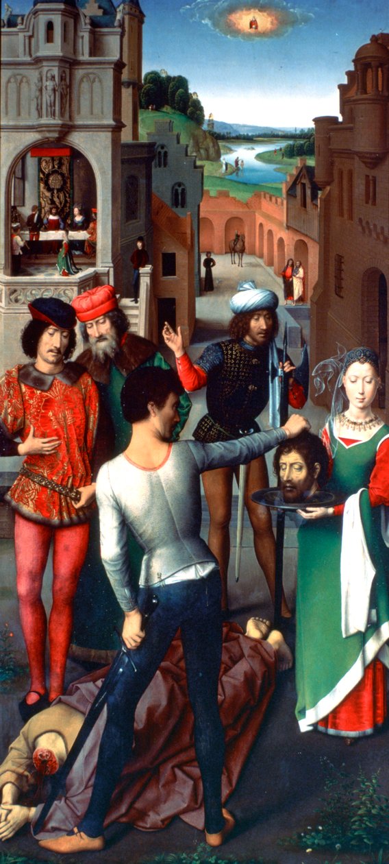 Tryptyk św. Jana Chrzciciela i św. Jana Ewangelisty, 1479 autorstwa Hans Memling