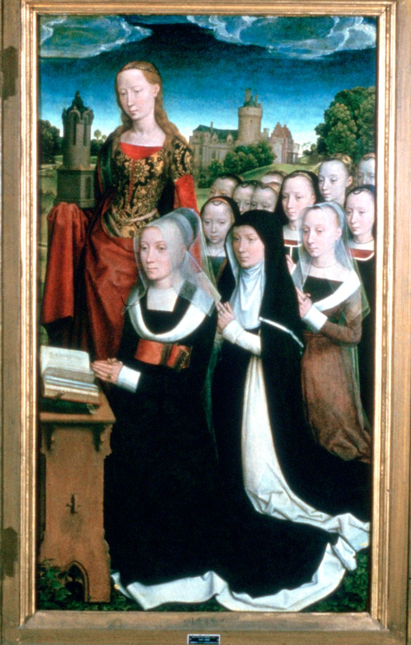 Tryptyk rodziny Moreel, detal, 1484 autorstwa Hans Memling