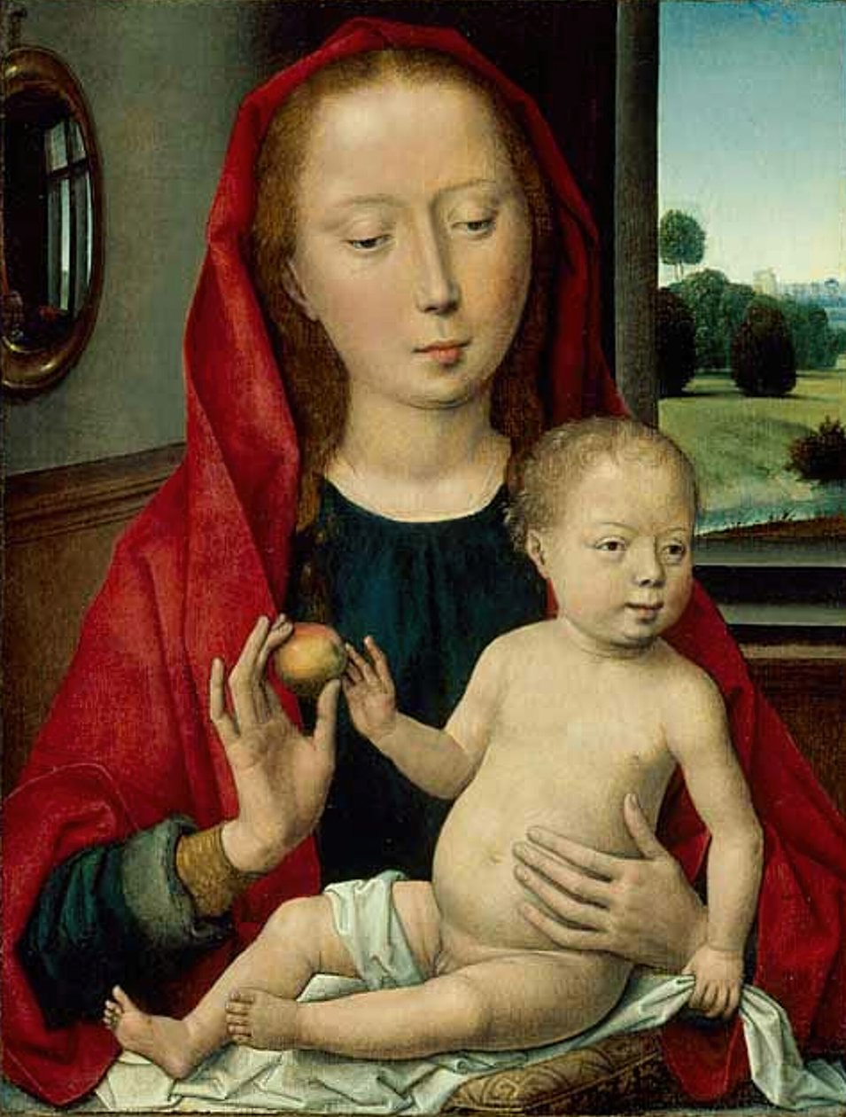 Dziewica z Dzieciątkiem, 148590. autorstwa Hans Memling