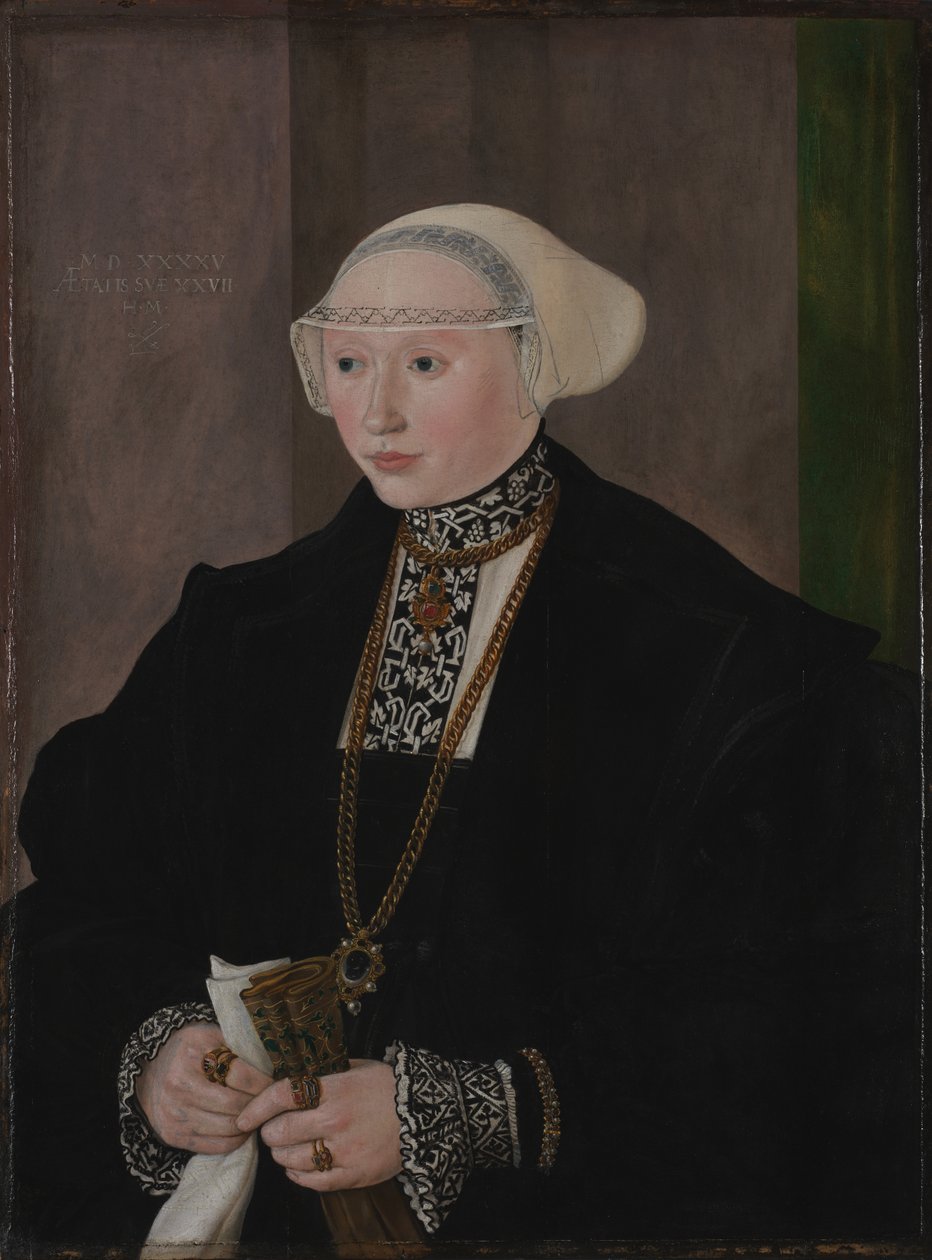 Portret Marii Kitscher, żony Freyberga autorstwa Hans Mielich