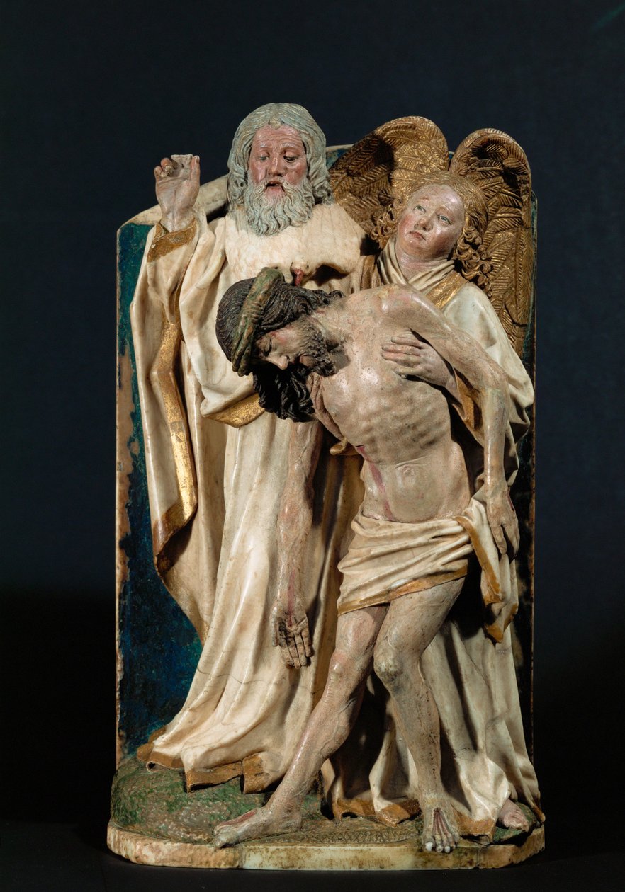 Święta Trójca (wapień polichromowany) autorstwa Hans Multscher