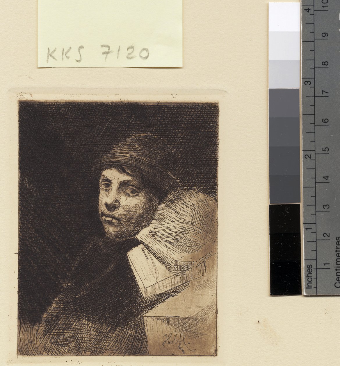 Portret młodego mężczyzny autorstwa Hans Nikolaj Hansen