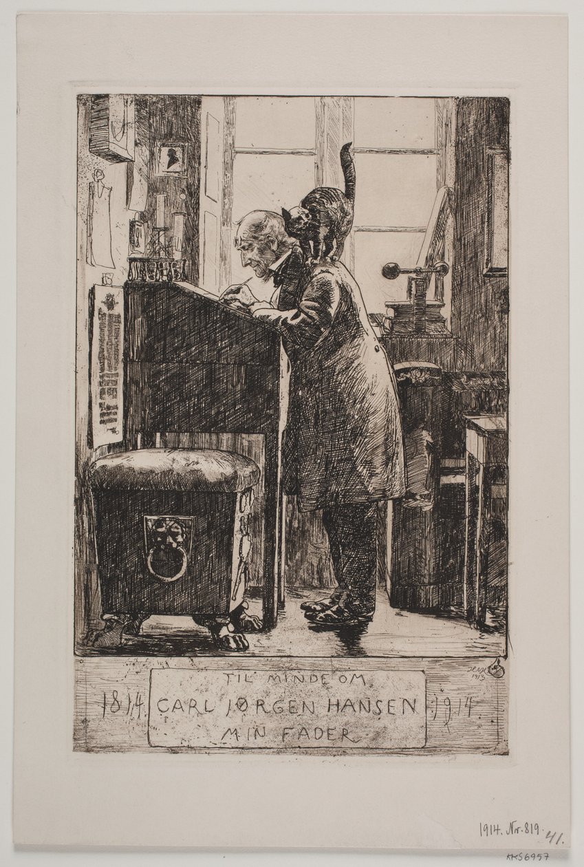 Portret mojego ojca autorstwa Hans Nikolaj Hansen