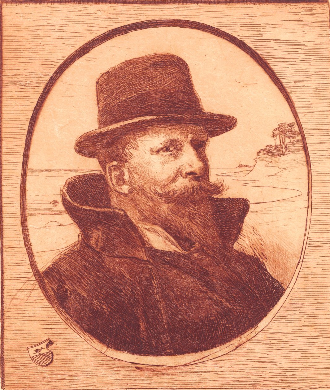 Autoportret autorstwa Hans Nikolaj Hansen
