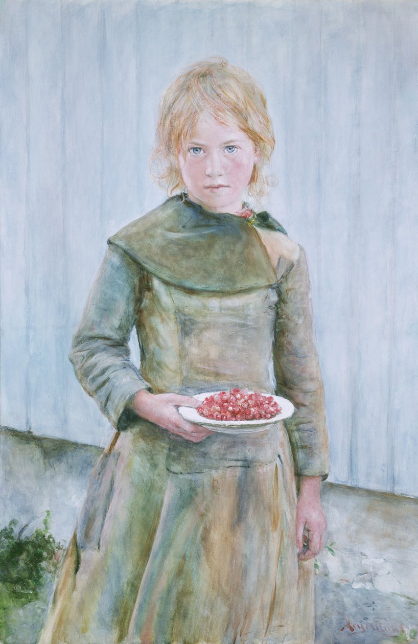 Truskawkowa Dziewczyna autorstwa Hans Olaf Heyerdahl