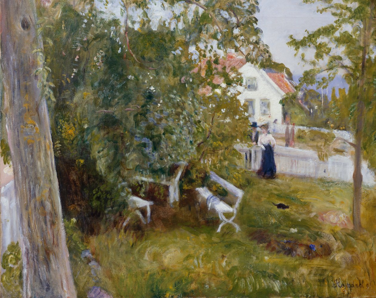 Letni krajobraz autorstwa Hans Olaf Heyerdahl