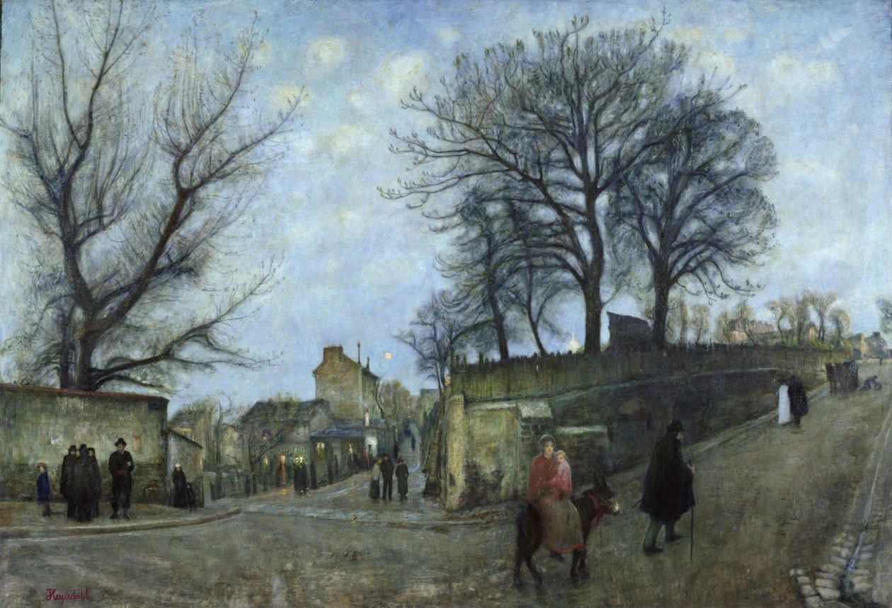 Ucieczka do Egiptu c.1905 (olej na płótnie) autorstwa Hans Olaf Heyerdahl