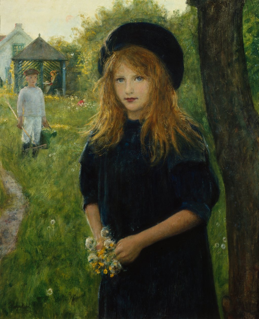 portret dziewczyny (malarstwo) autorstwa Hans Olaf Heyerdahl