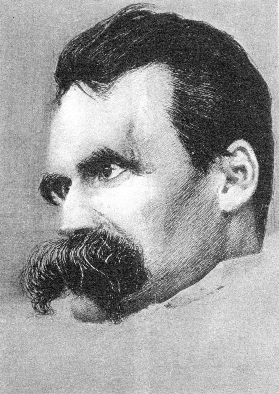 Friedrich Wilhelm Nietzsche, niemiecki filozof i pisarz autorstwa Hans Olde