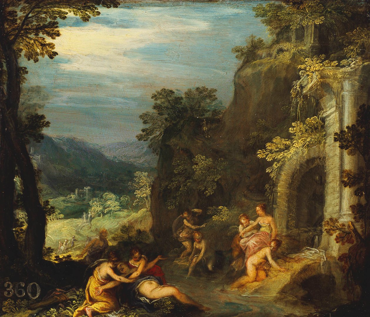 Diana i Callisto autorstwa Hans Rottenhammer
