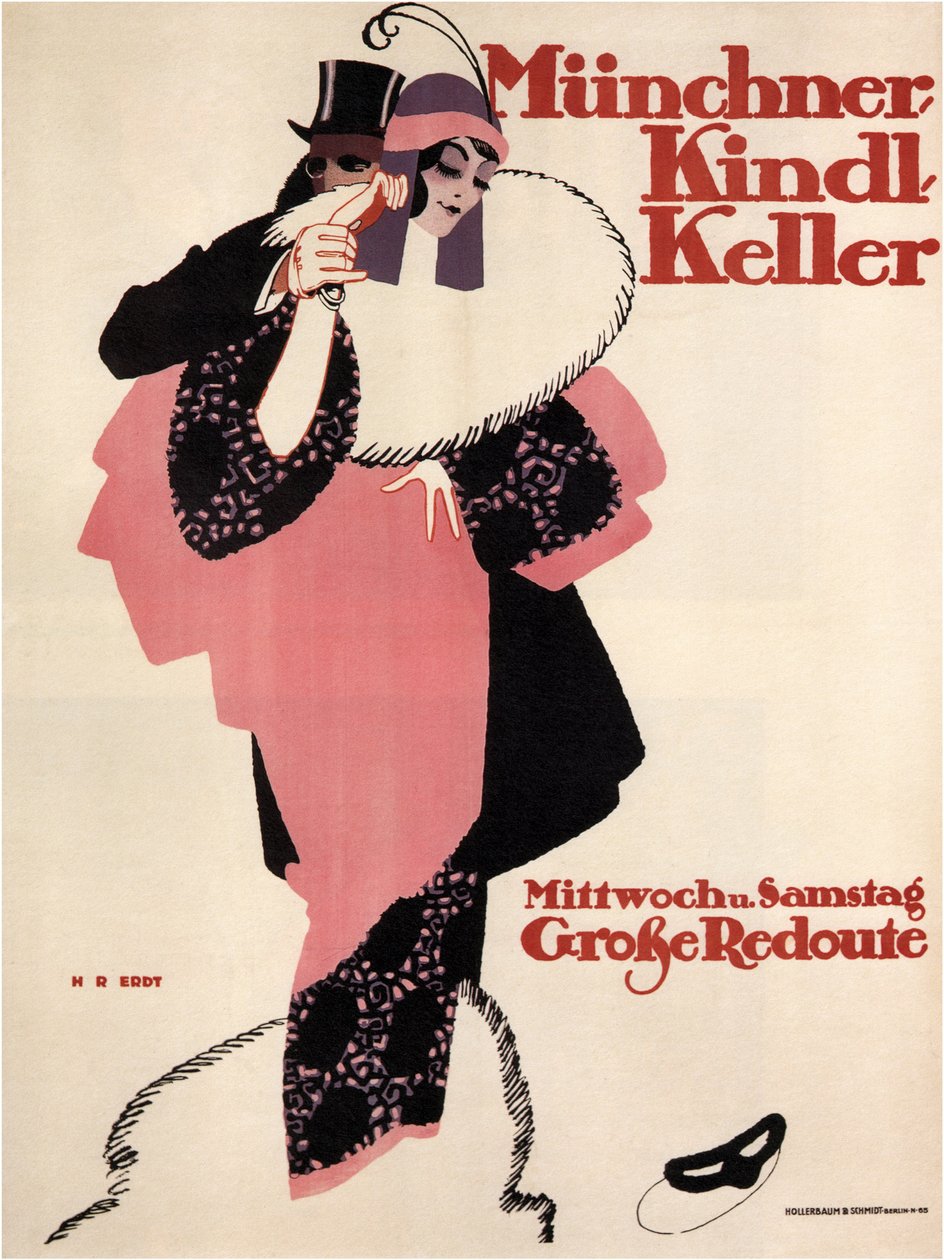 Monachium Kindl Keller, 1913 autorstwa Hans Rudi Erdt