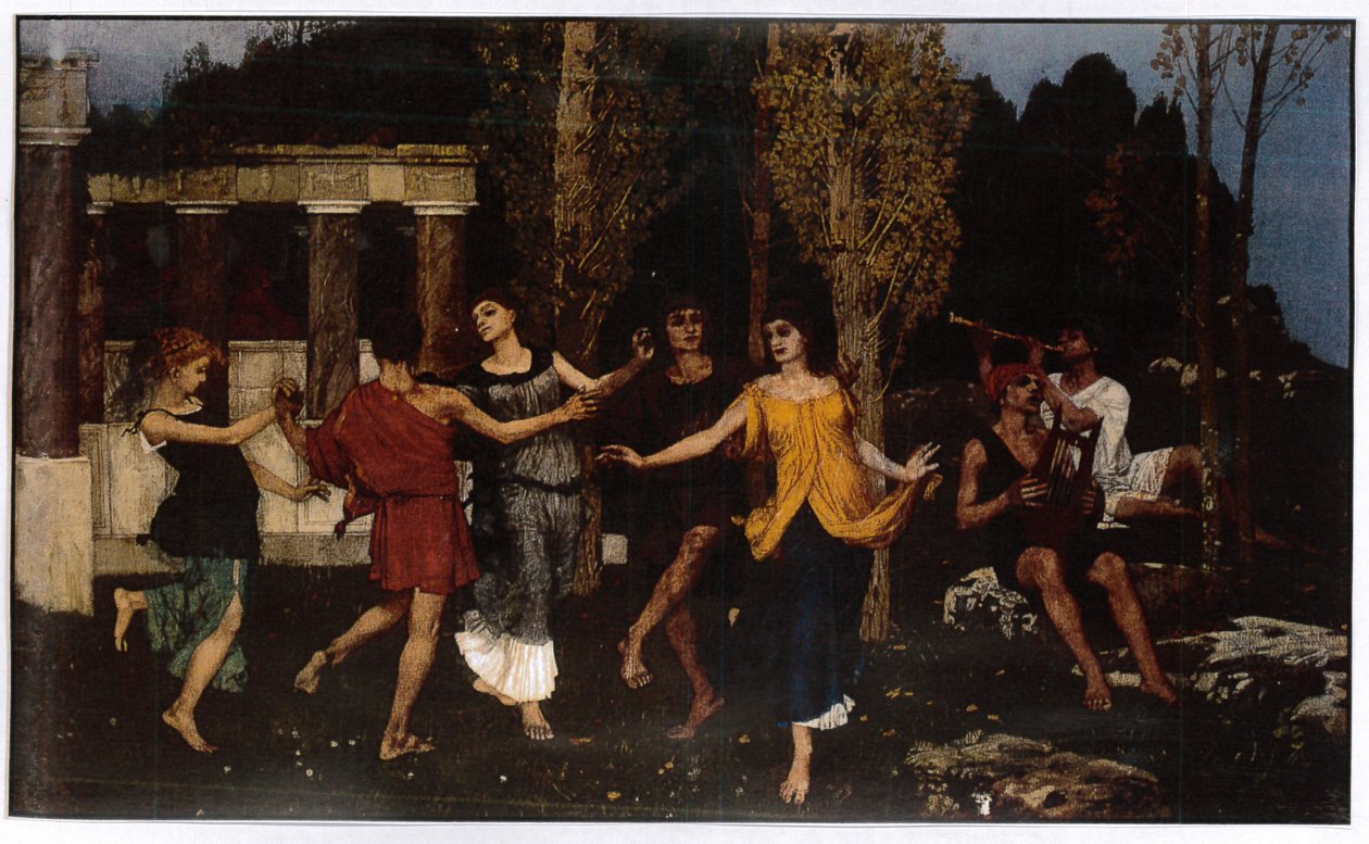 Arkadyjska sielanka, 1879 autorstwa Hans Sandreuter