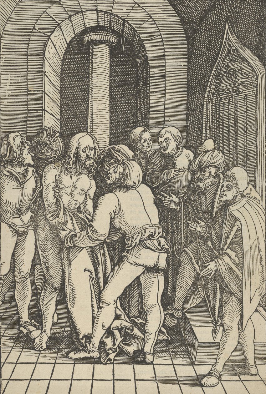 Chrystus obnażony ze zwierciadła męki Pana naszego Jezusa Chrystusa, 1507. autorstwa Hans Schäufelein the Elder