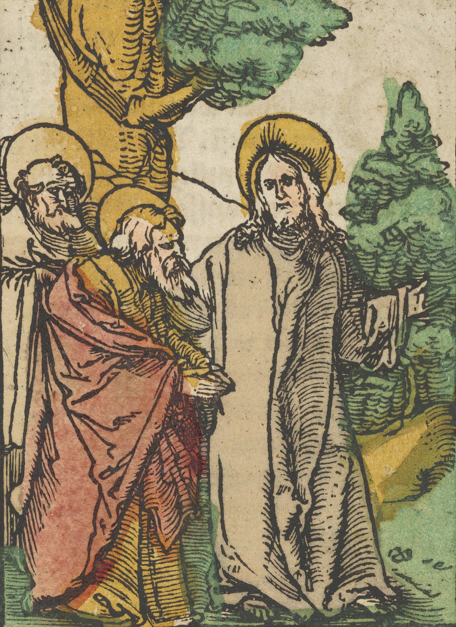 Chrystus rozmawia z uczniami, 5, z Das Plenarium, 1517. autorstwa Hans Schäufelein the Elder