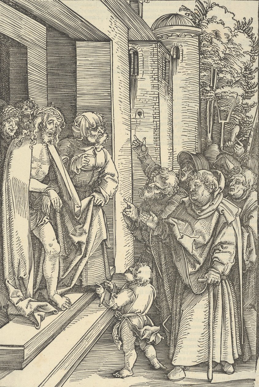 Oto Człowiek ze Zwierciadła Męki Pana naszego Jezusa Chrystusa, 1507 autorstwa Hans Schäufelein the Elder