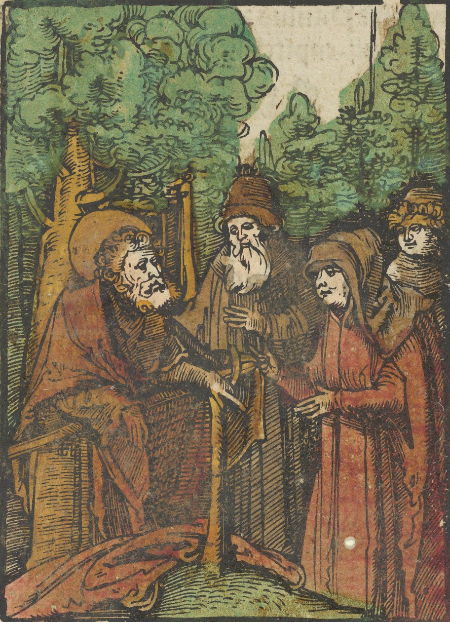 Przemówienie św. Jana Chrzciciela z Das Plenarium, 1517. autorstwa Hans Schäufelein the Elder