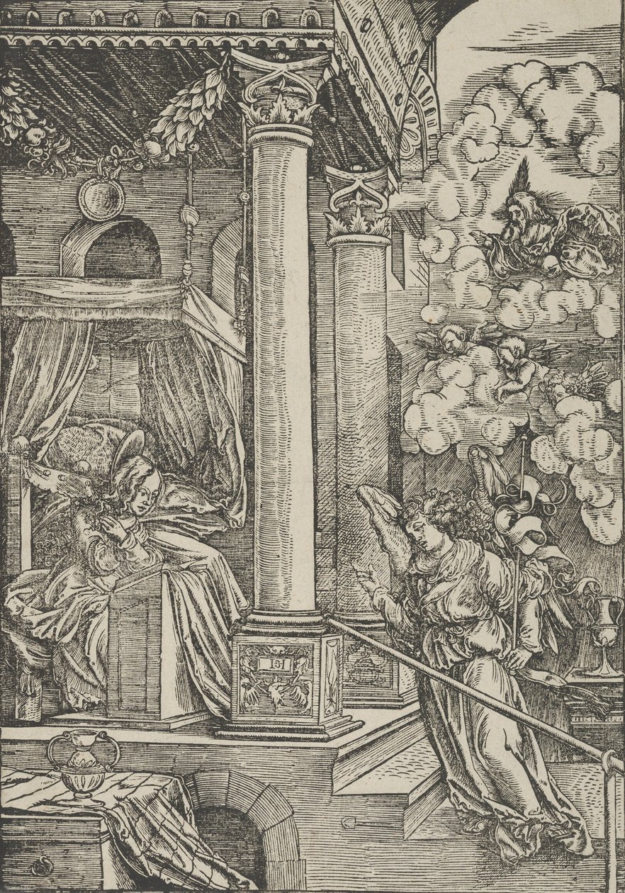 Zwiastowanie. autorstwa Hans Schäufelein the Elder