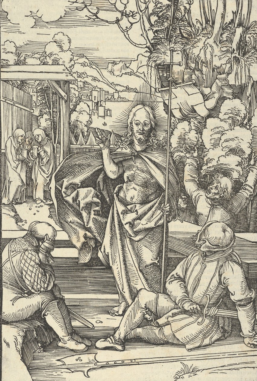 Zmartwychwstanie ze zwierciadła męki Pana naszego Jezusa Chrystusa, 1507. autorstwa Hans Schäufelein the Elder