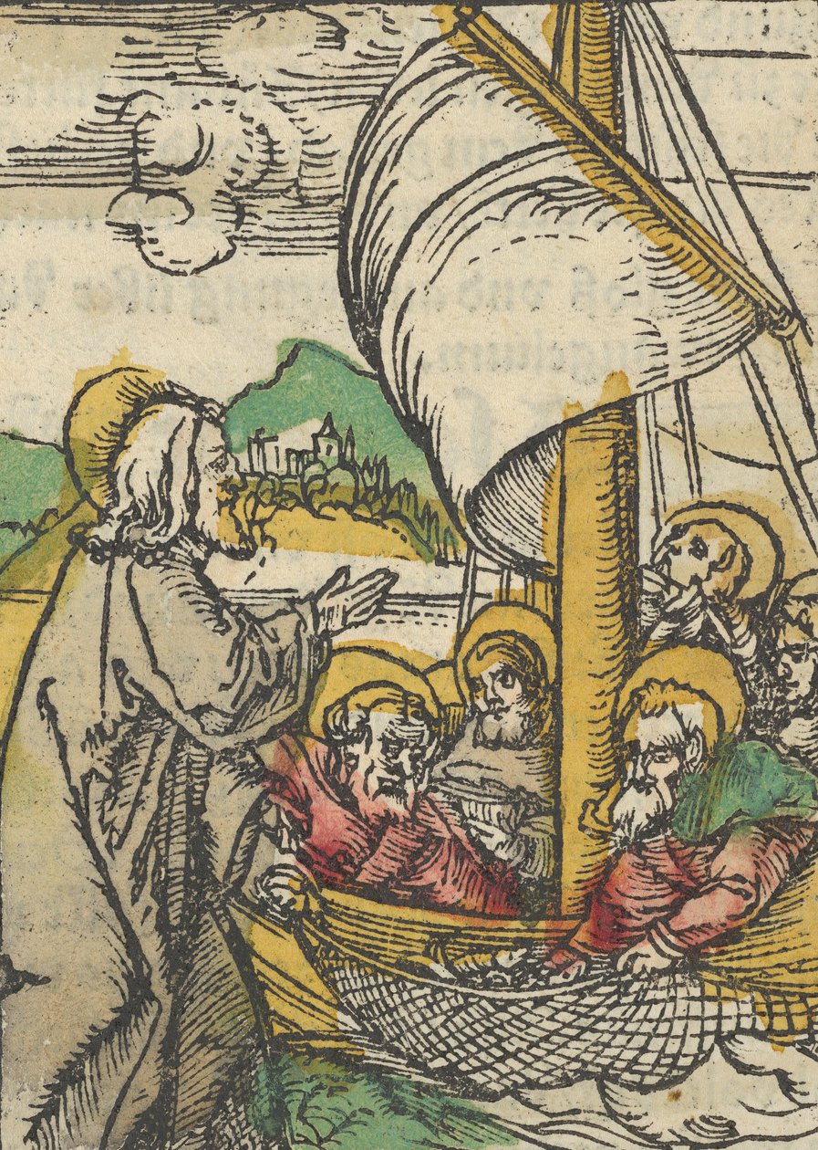 Drugi projekt ryb św. Piotra z Das Plenarium, 1517. autorstwa Hans Schäufelein the Elder