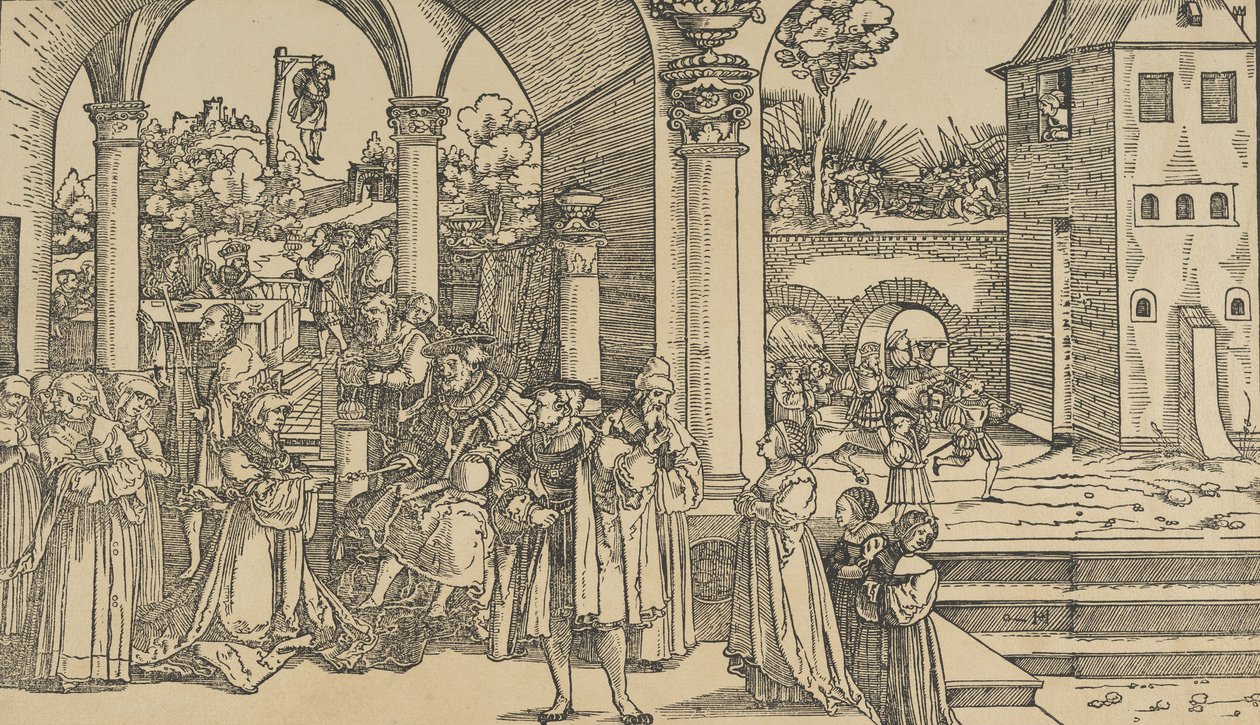 Historia Estery. autorstwa Hans Schäufelein the Elder