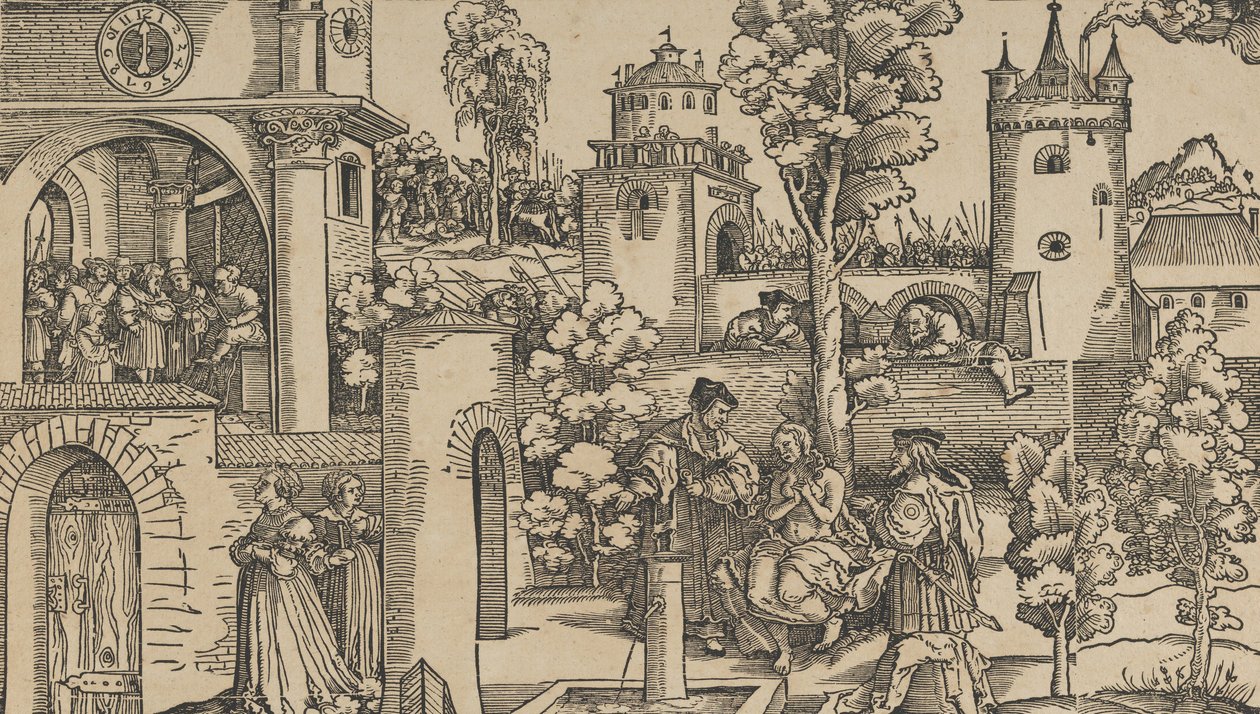 Historia Zuzanny, 1536. autorstwa Hans Schäufelein the Elder