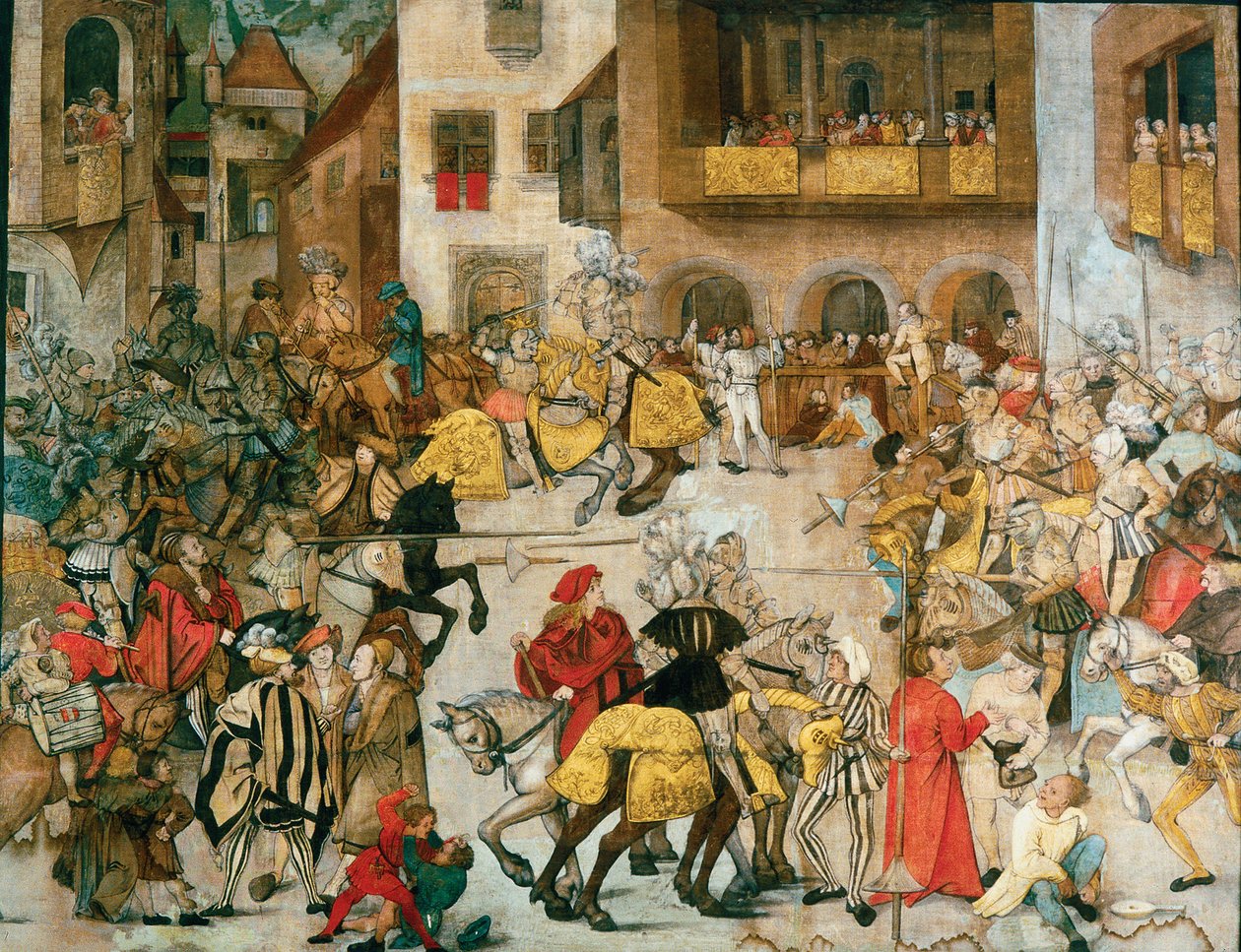 Turniej Rycerski, ok. 1509-1510 autorstwa Hans Schäufelin