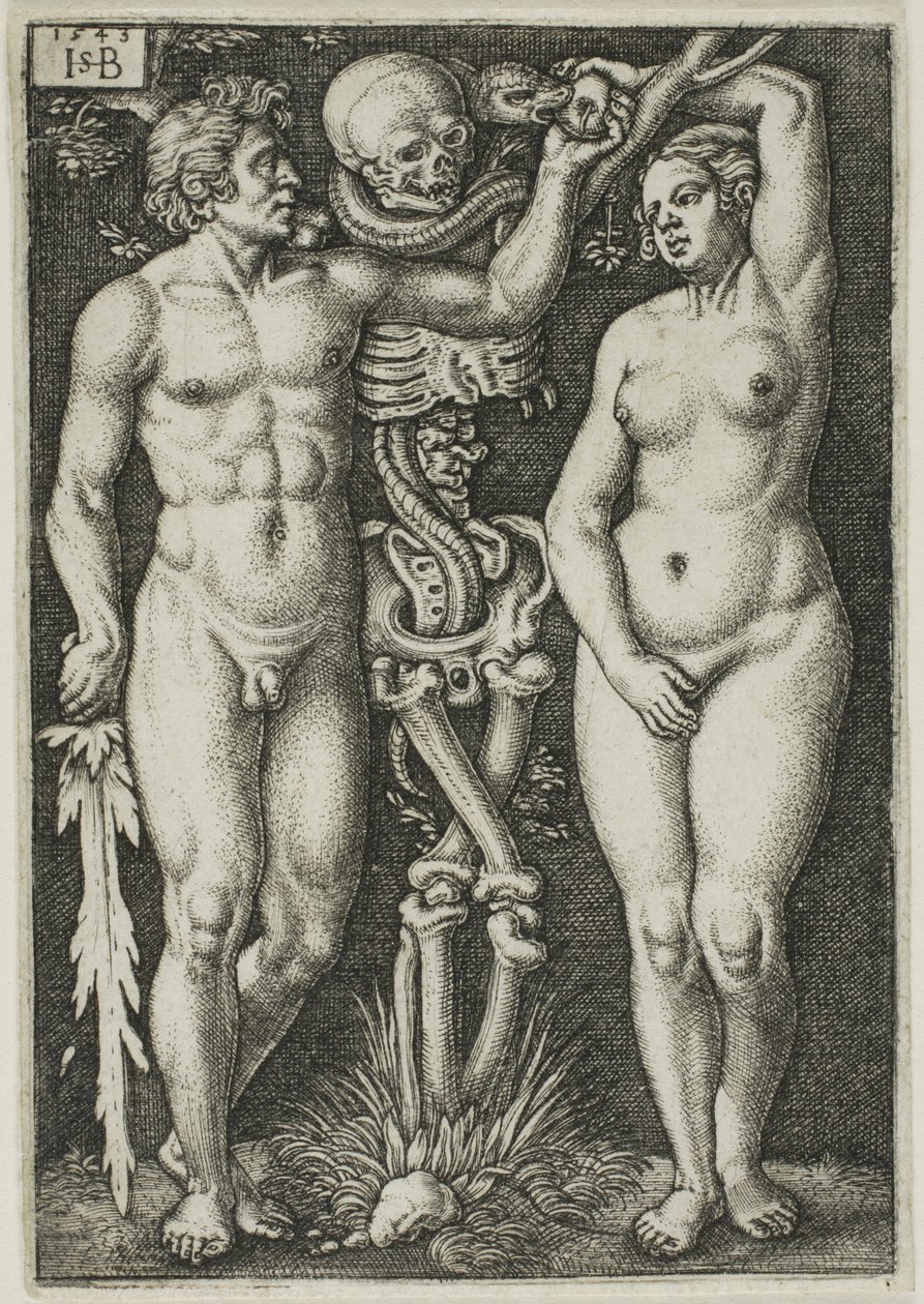 Adam i Ewa autorstwa Hans Sebald Beham