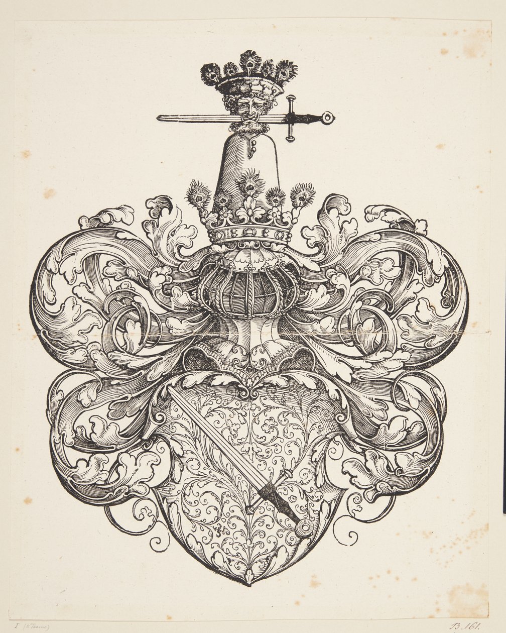 Herb rodu Kress von Kressenstein autorstwa Hans Sebald Beham