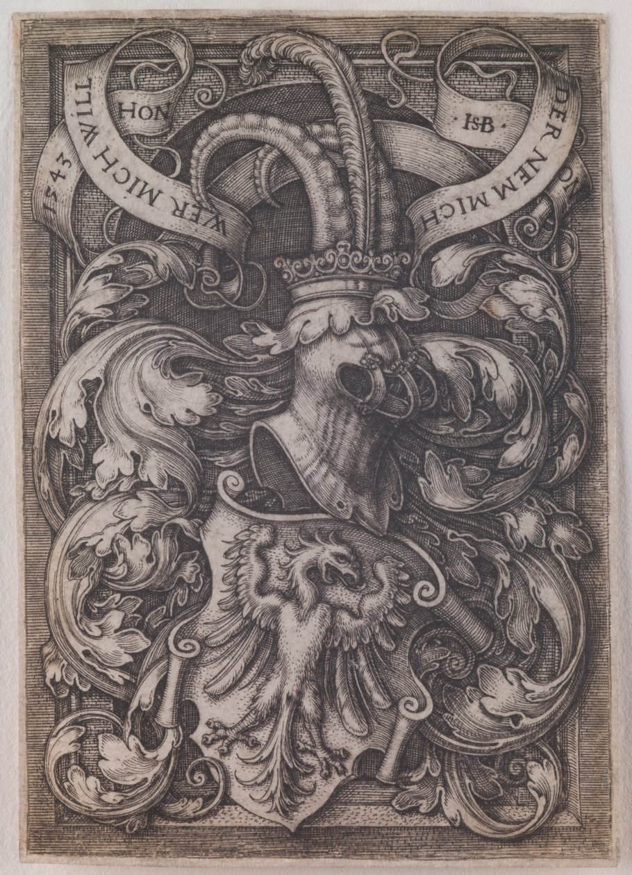 Herb z orłem autorstwa Hans Sebald Beham