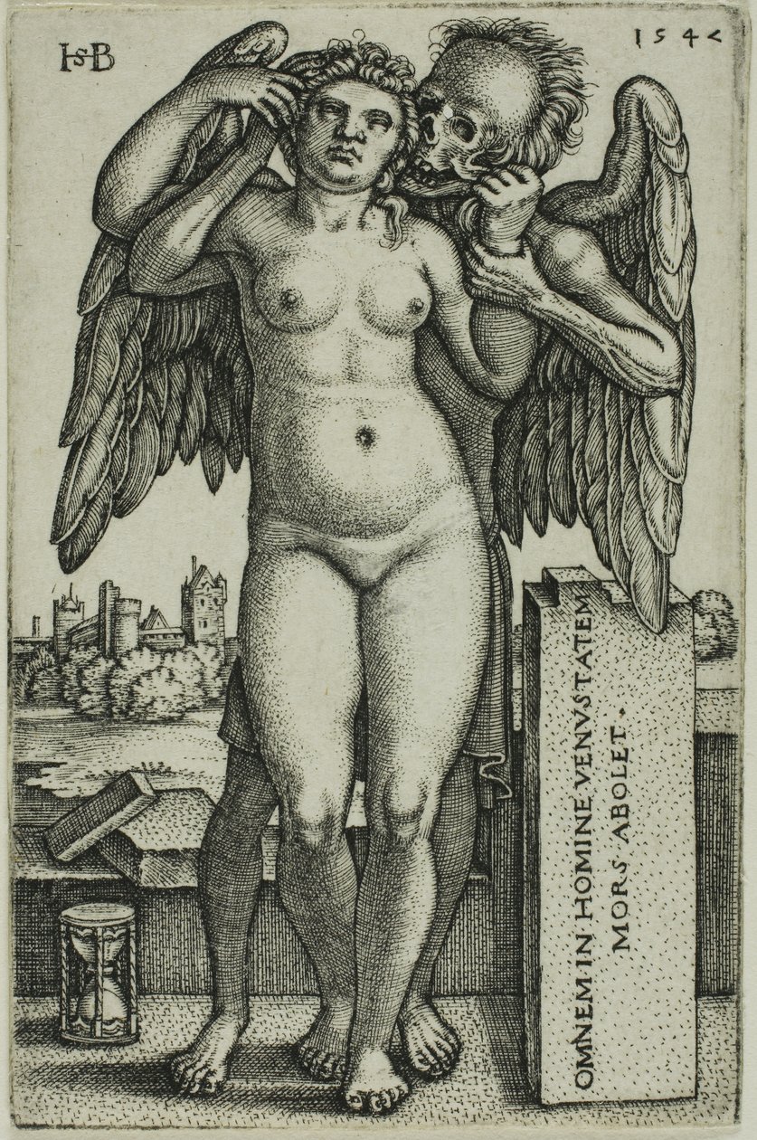 śmierć i dziewica autorstwa Hans Sebald Beham