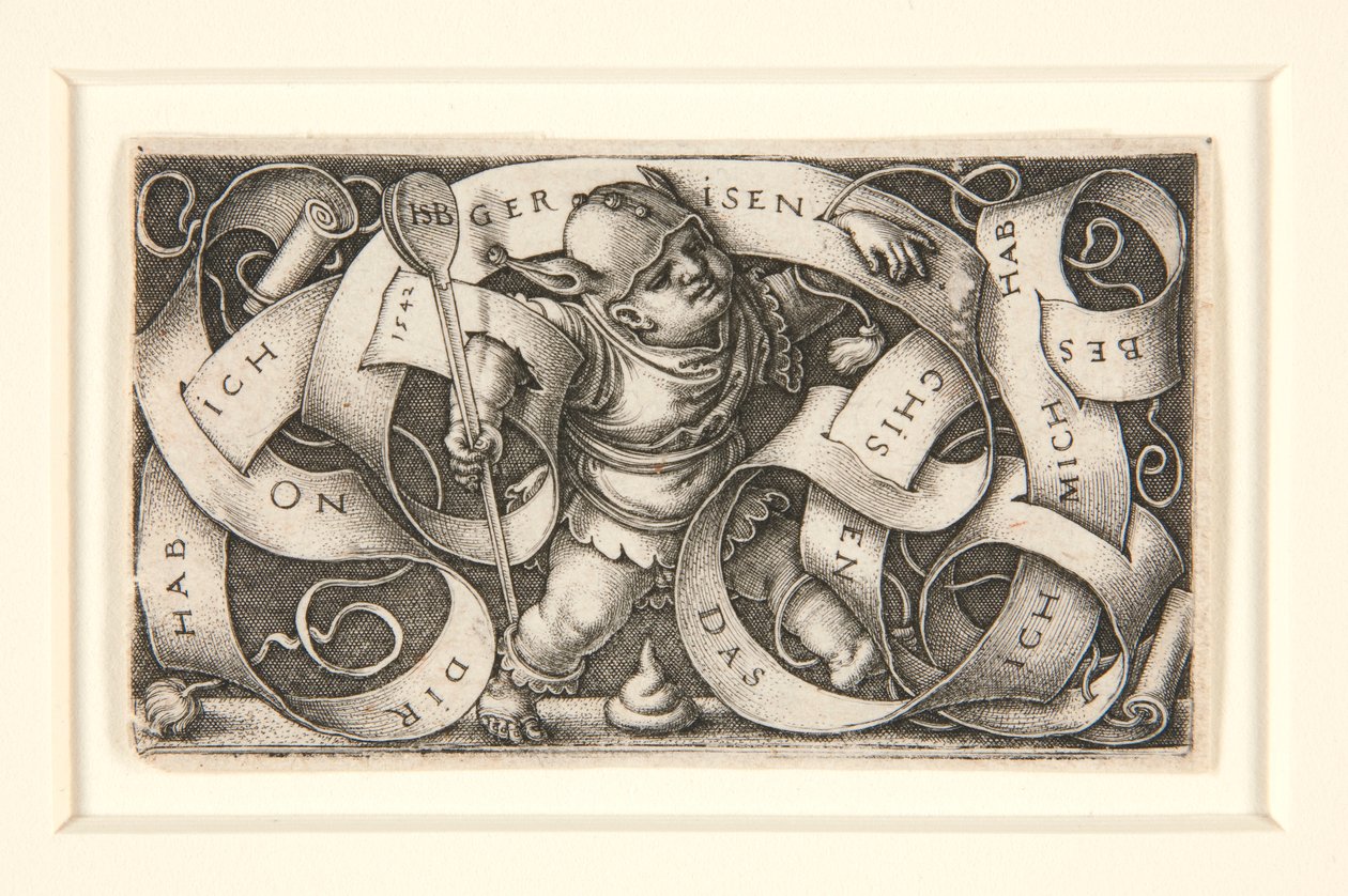 Mały bufon z dużym napisem (Mały bufon) autorstwa Hans Sebald Beham