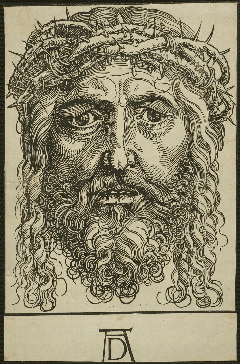 Głowa Chrystusa ukoronowana cierniem autorstwa Hans Sebald Beham